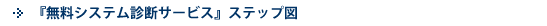 『無料システム診断サービス』ステップ図